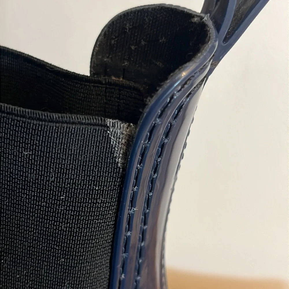 JEFFREY CAMPBELL Chelsea rain boots in navy blue